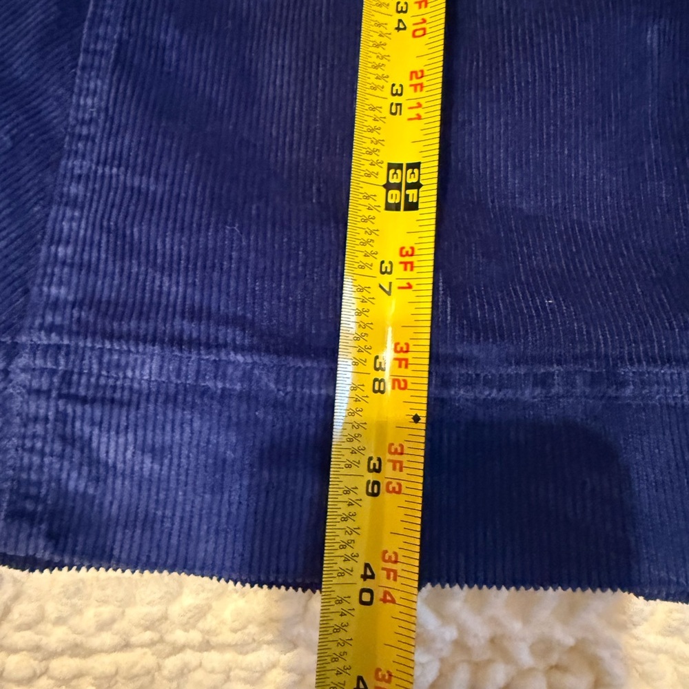NWT Anthropologie Pilcro Strapless Corduroy Slim Midi Dress Blue - Picture 6 of 14